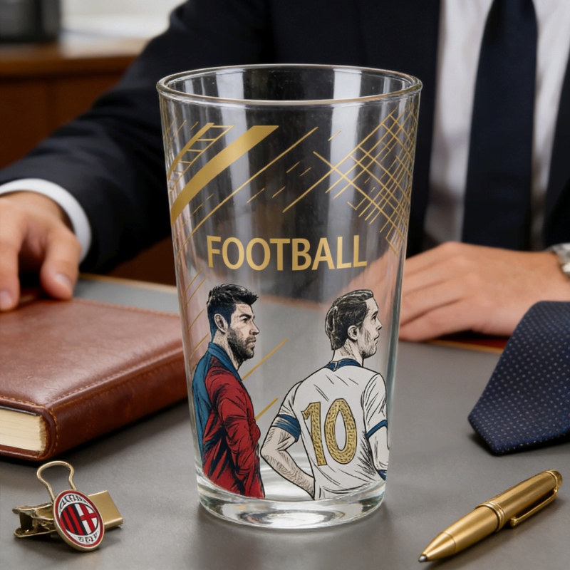 Hot Sales World Football Cup Glasses Goblet Party Drinking Wine and Beer Glass Cup