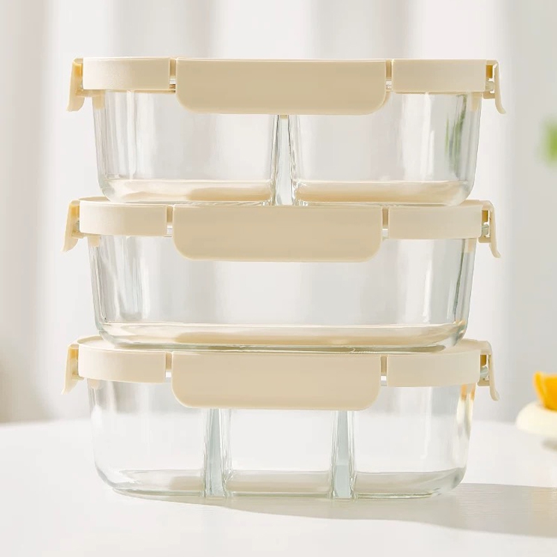Hot Selling High Quality Oven Safe Glass Bento Lunch Box Set