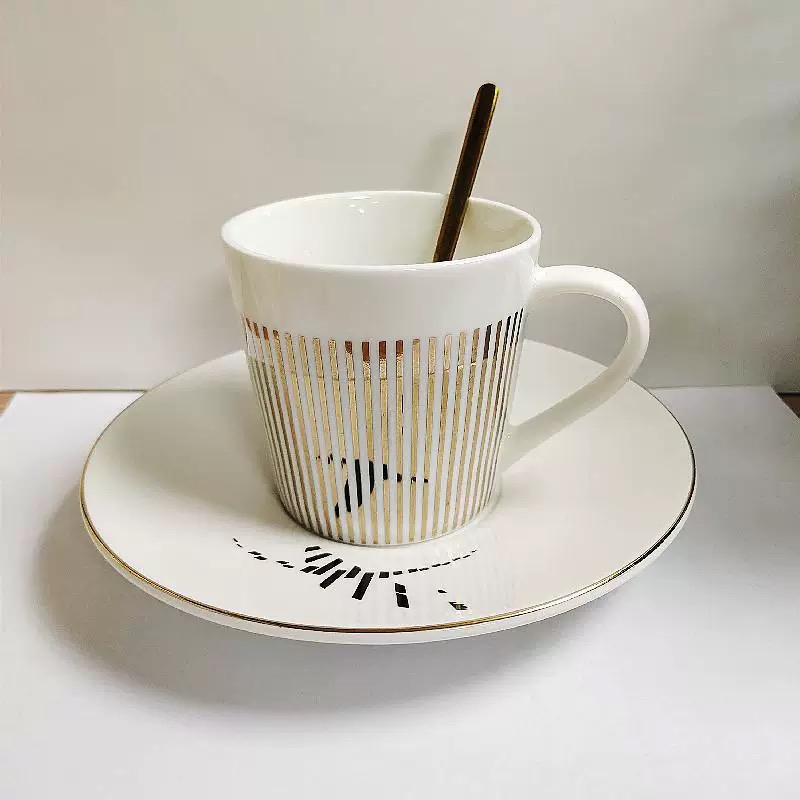Household Breakfast Reflection Mirror  Cup Ceramic Mug Business Gifts for Coffee & Water Drinking