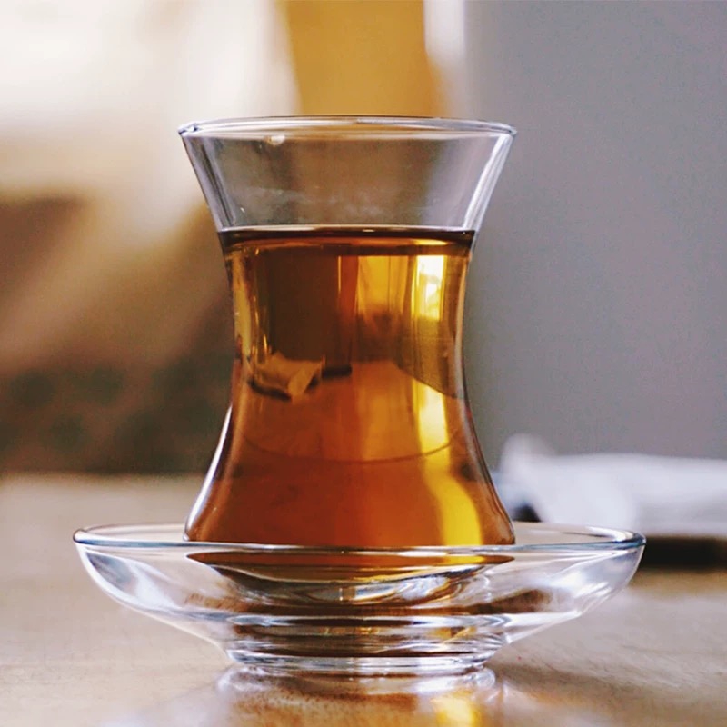 Heat-Resistant Borosilicate Glass for Black Tea and Espresso Glass Coffee Mug