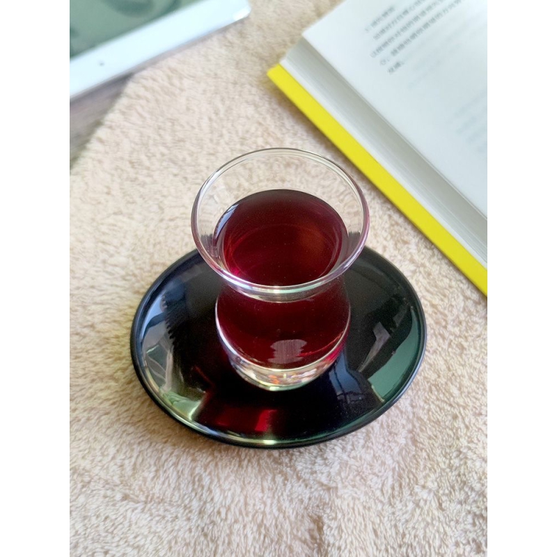 Brown Tea Cups Glassware Blowing Cup Middle East Trukey Style Black Tea and Coffee  Set Glass Tumbler 