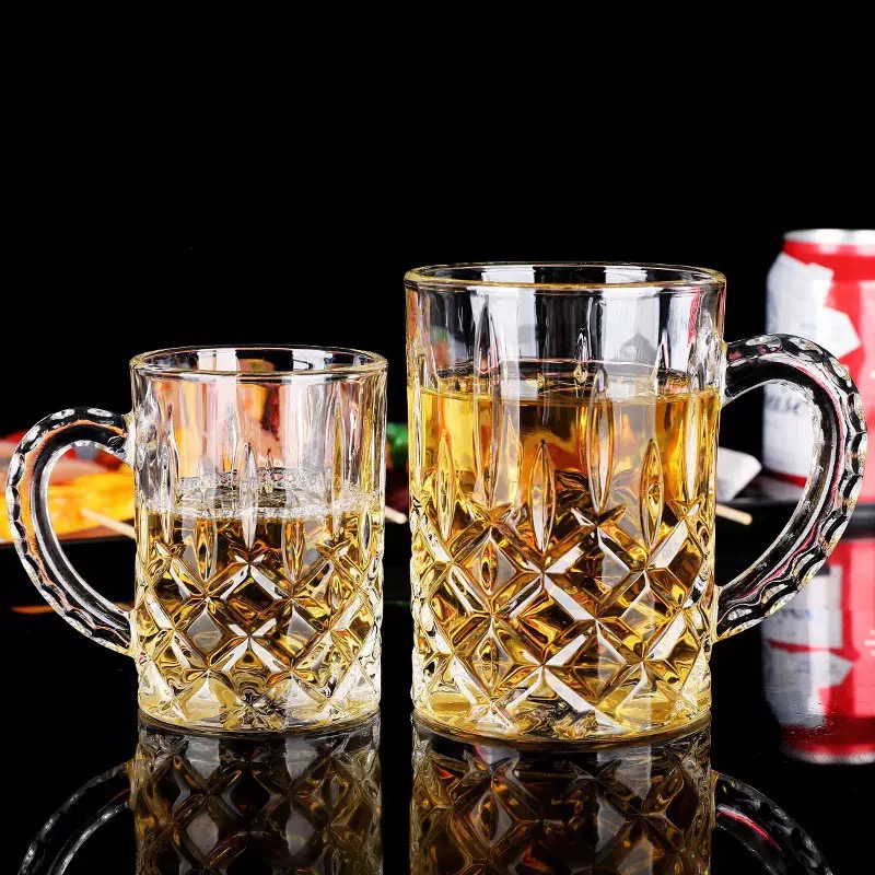 Classic Design Wholesale Beer Can Water Juice Drinking Glass with OEM Decals for Beer Drinking Beer Glasses