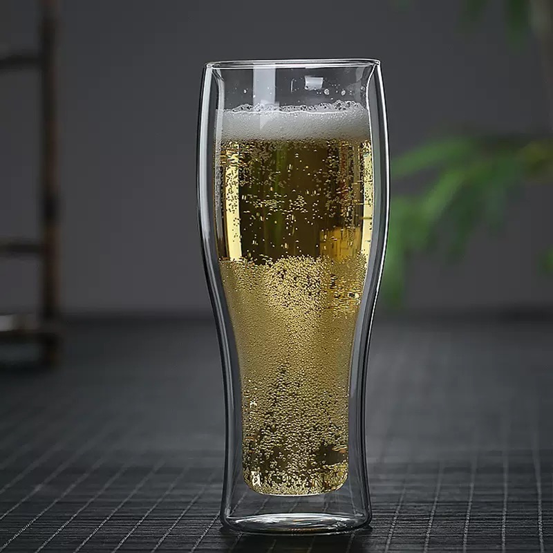 Juice Milk Tea Coffee Glass Ware Anti-heat Cup Beer Double Wall Glass Cups