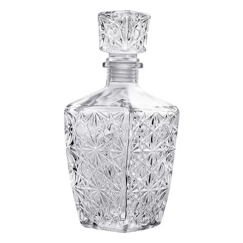 Wholesale Crystal Glass Wine Bottles Flat Shape Multipurpose Usage From Chinese Premium Factory