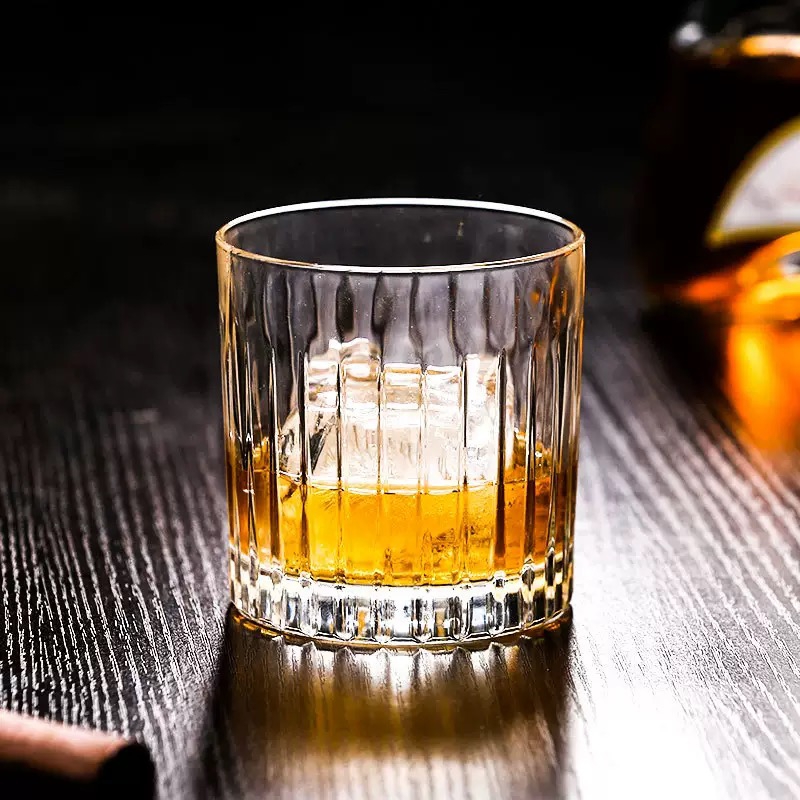 Clear Glass Cup Hotel Durable Whiskey Wine Cup Reusable Glass Cup for Restaurant