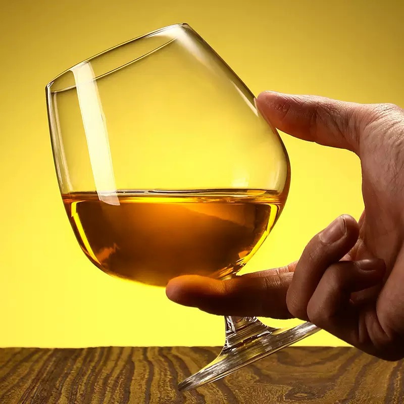 High Quality European Crystal Glass Custom-engaged Clear Brandy  Red Wine Glass