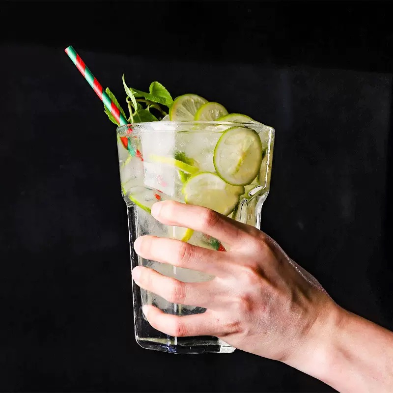 Transparent Borosilicate Water Juice Glasses Drinking Cup
