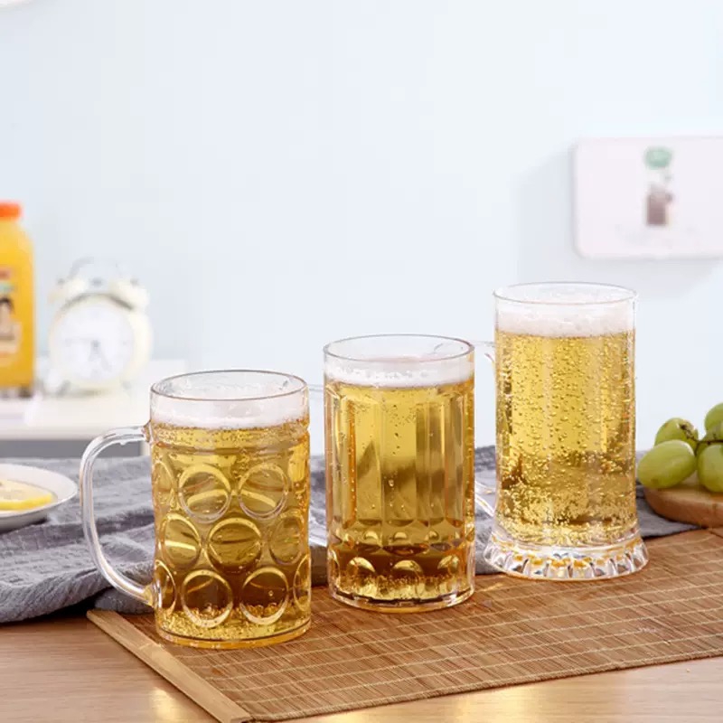 Mini Transparent Borosilicate Glass Cup with Handle Strong Liquor and Beer