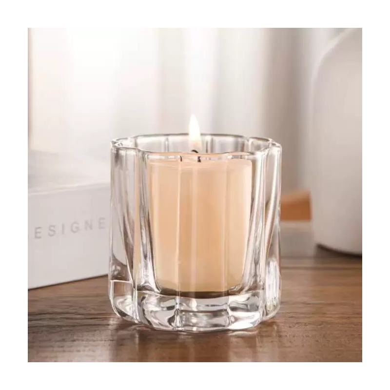Stripe Candle Glass Jar Transparent New Arrival High Quality Hot Sale Gift Available
