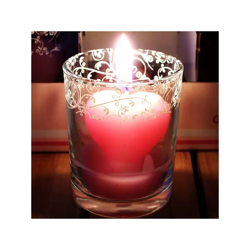 Candle Jar Simple and Stylish Candle Glass Cup Transparent Glass Candle Cup