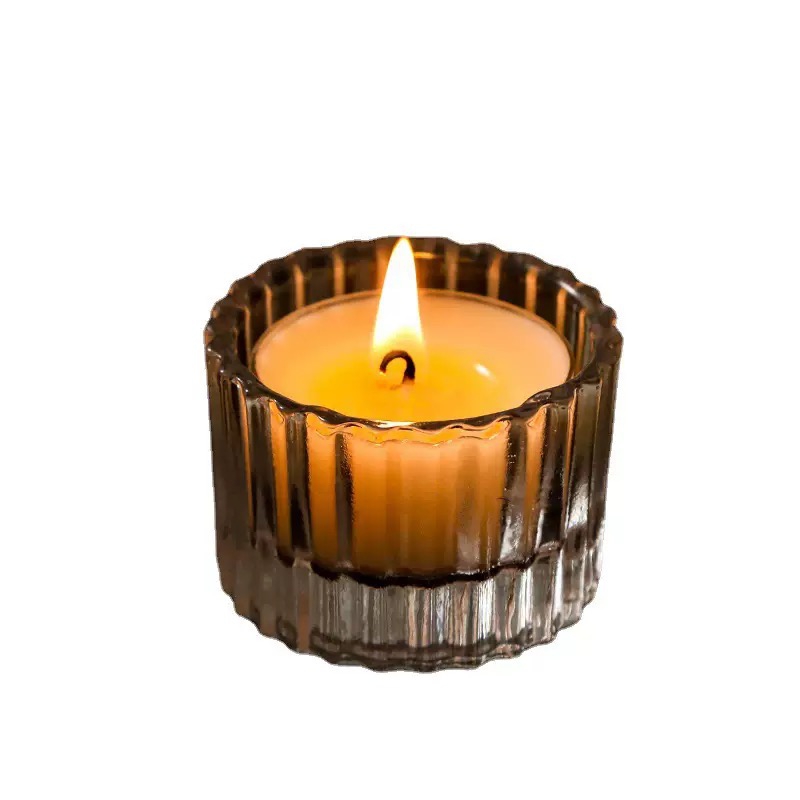 New Luxury Cylinder Empty Clear Glass Candle Jars