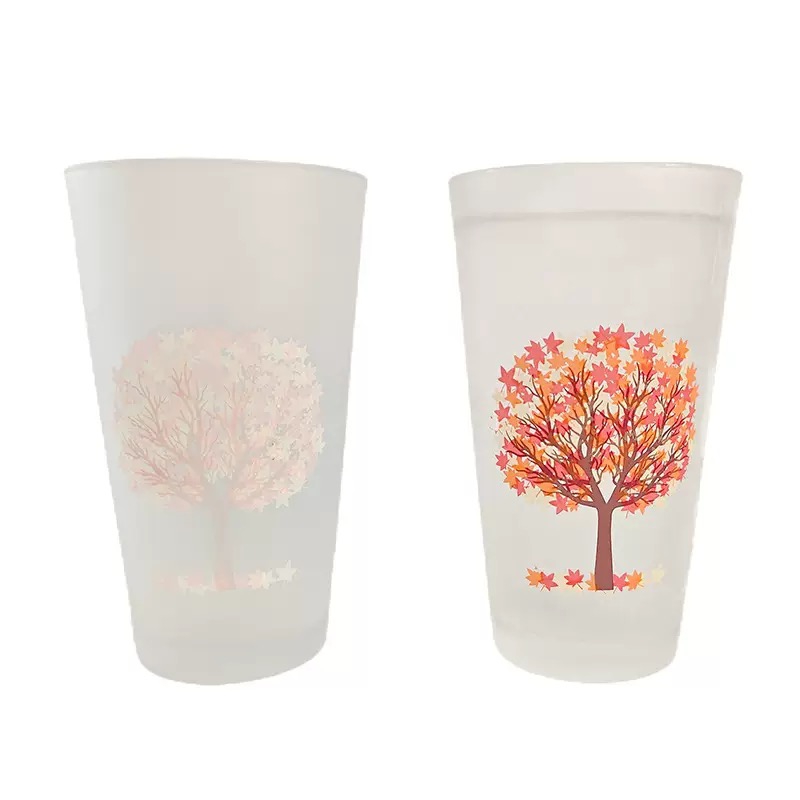 Sublimation Shot Glass Blank Temperature Changing Color 2 Oz Glasses Print Color Shot Glass Customized Shot Glasses