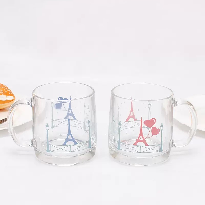 Heat-Sensitive Color Changing Mug Reusable Handle Mug Coffee Tea Magic Glass Cup