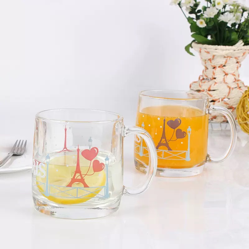 Heat Changing Glass Mug Colour Changing Mug Magical Coffee Mug Tea Cup 340Ml
