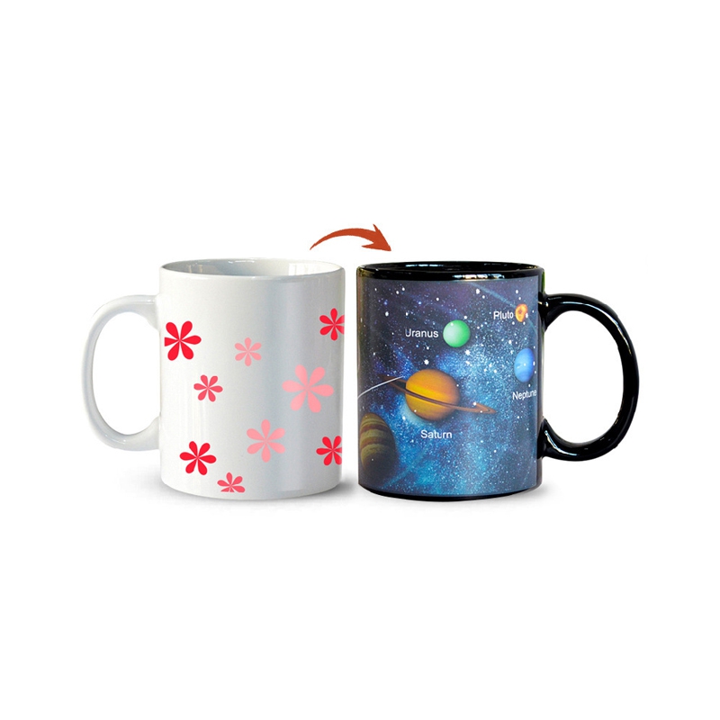 Whole Mug Colour Changed Ceramic Magic Mug Printing Photo 11oz