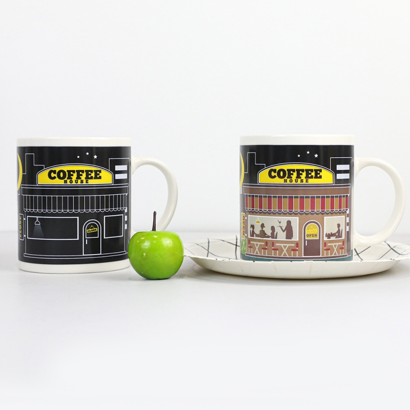 Heat Sensitive Coffee Color Changing Mug Tea Mugs Ceramic Mug