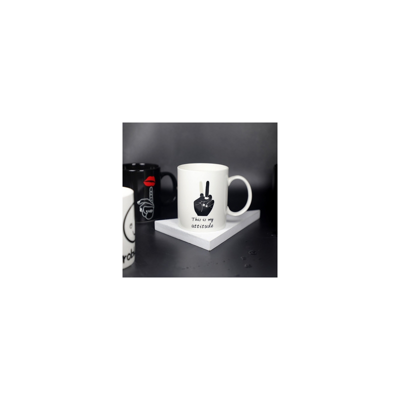 Temperature Changing Battery Coffee Mugs Ceramic Customizable Heat Sensitive