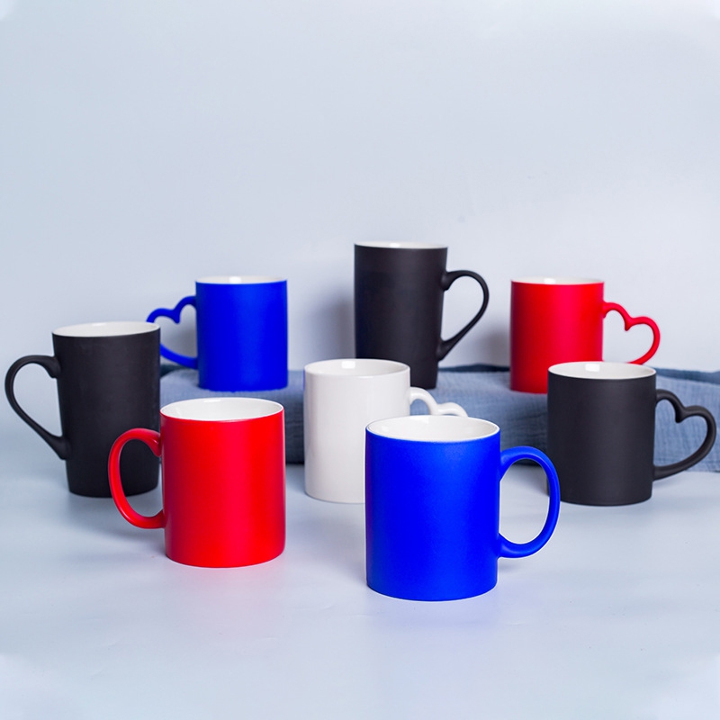 White Ceramic Coffee Color Change Magic Blank Sublimation Mug