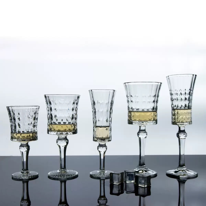 Drinking Water Glasses Diamond Shape Champagne Flutes Wine Goblet
