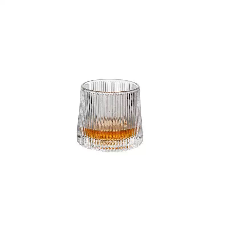 Creative Rotating Wine Cup Whiskey Glass Cup Thickened Crystal Glass Drinking Water Cup