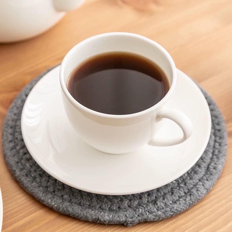 Coffee & Tea Drinkware Bright Color Clay Tea Cup Sets Antique Ceramic Cup and Saucer