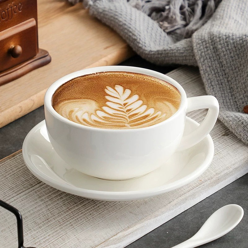 Factory Good Price Cafe Porcelain Ceramic Coffee Cup Set Manufacturer Wholesale Restaurant Hotel Crockery Tea Cup Set Saucer