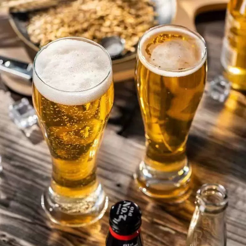 Custom Logo Wholesale High Quality Cheap Home Bar Big Drinking Glass Tumbler Transparent Beer Mug
