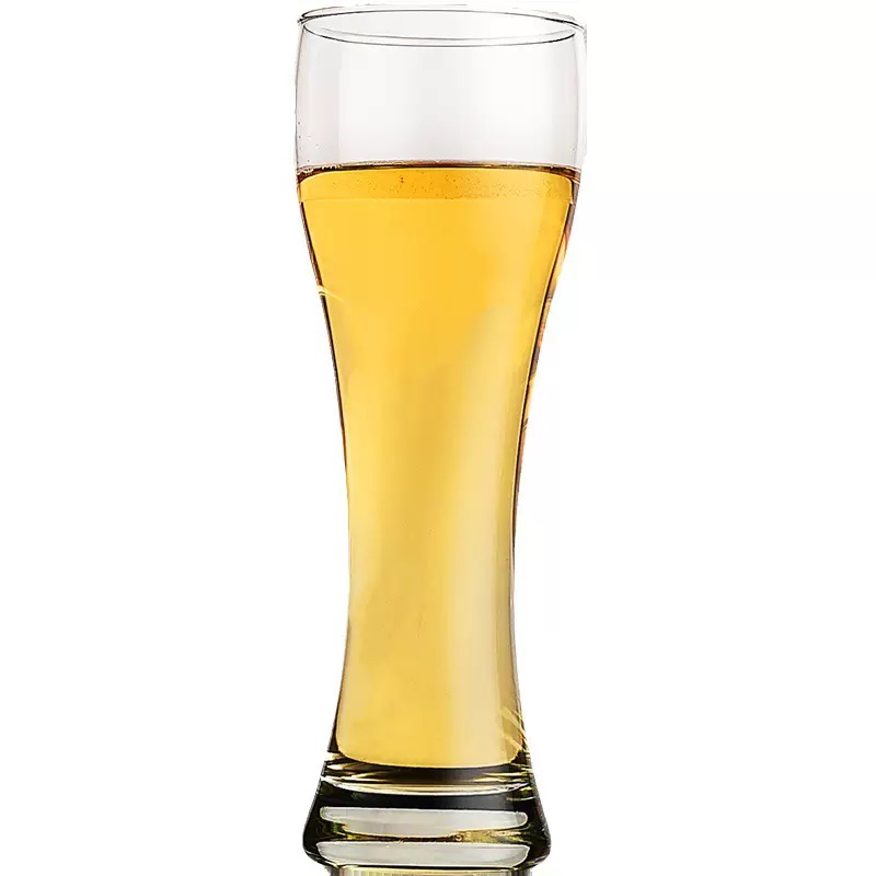 Clear Wheat Beer Glass Set